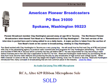 Tablet Screenshot of pioneerbroadcasters.org